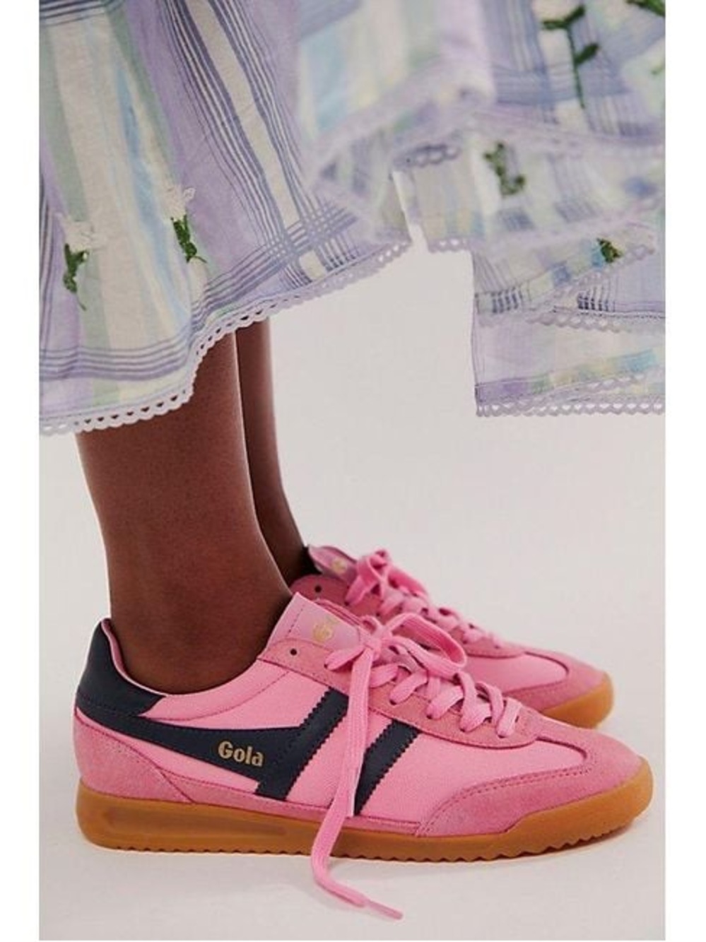 Gola Pink and Navy Women's Classic Trainer